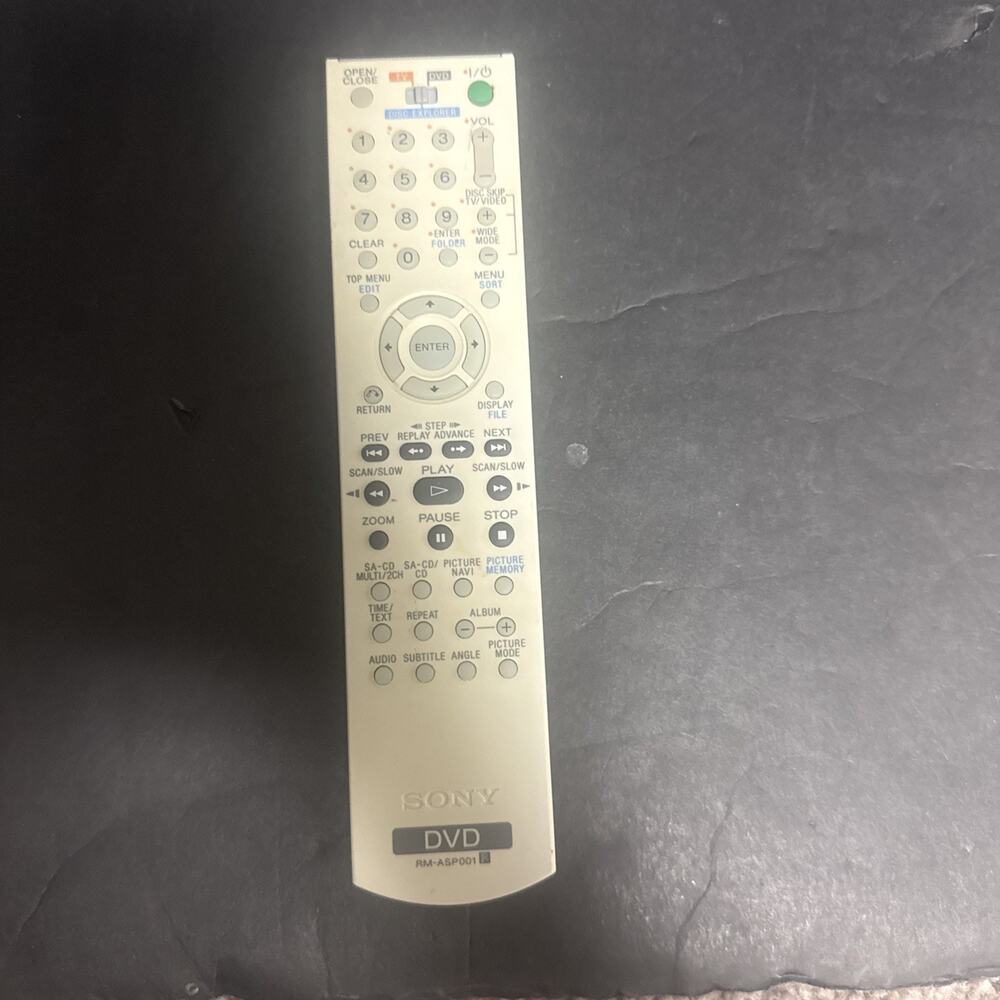Sony RM-ASP001 Remote Control For DVP-CX995v Mega DVD/CD Changer Tested OEM